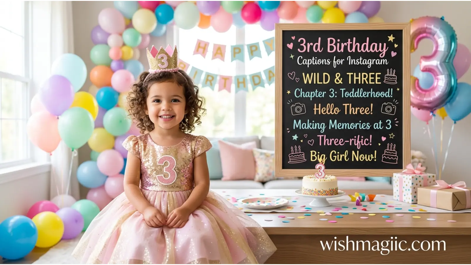 3rd Birthday Captions for Instagram