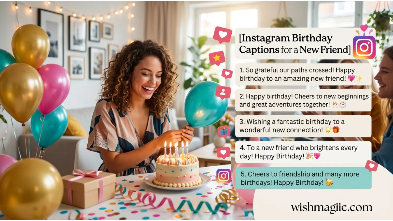 Instagram Birthday Captions for a New Friend