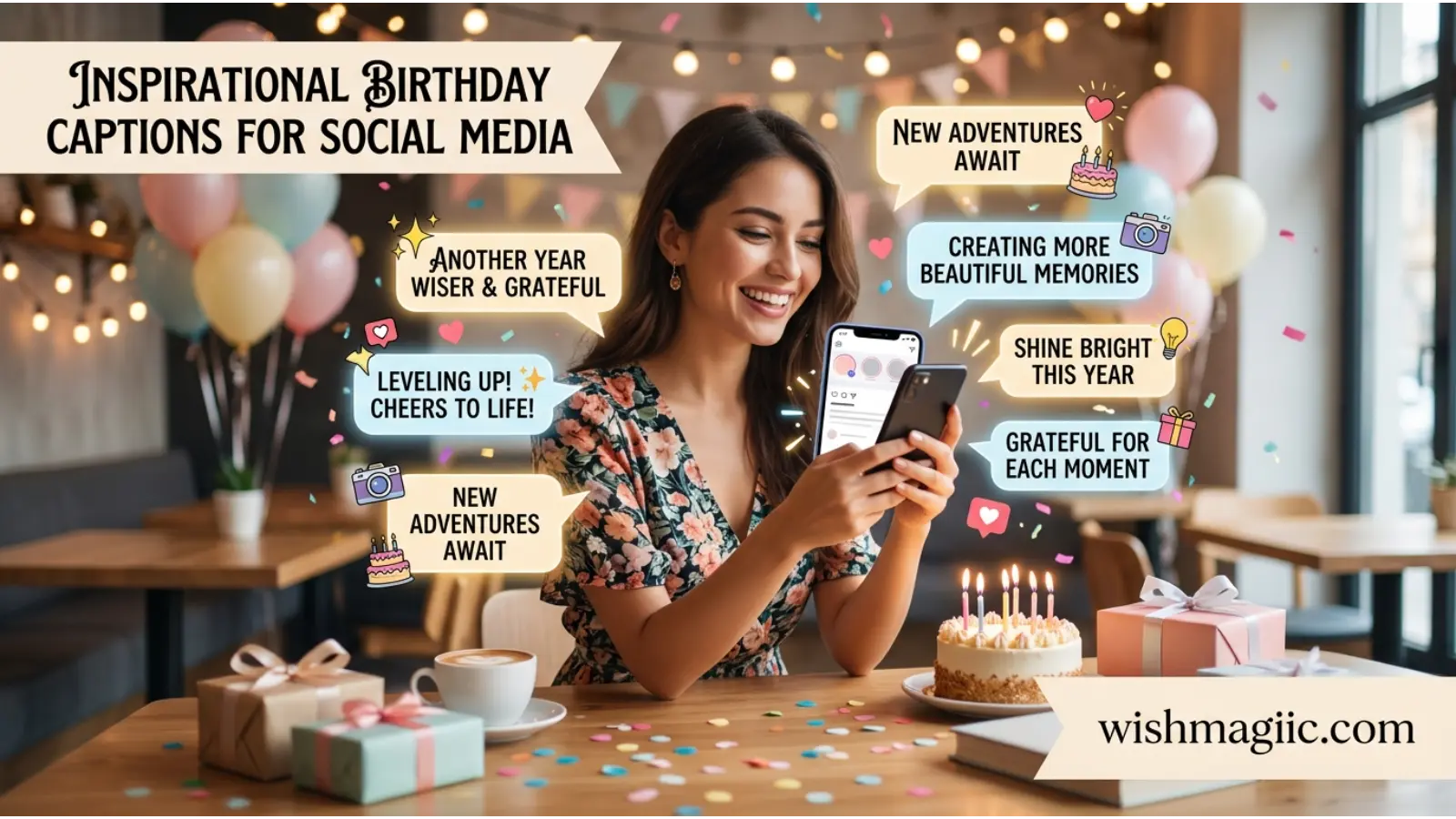 Inspirational Birthday Captions for Social Media