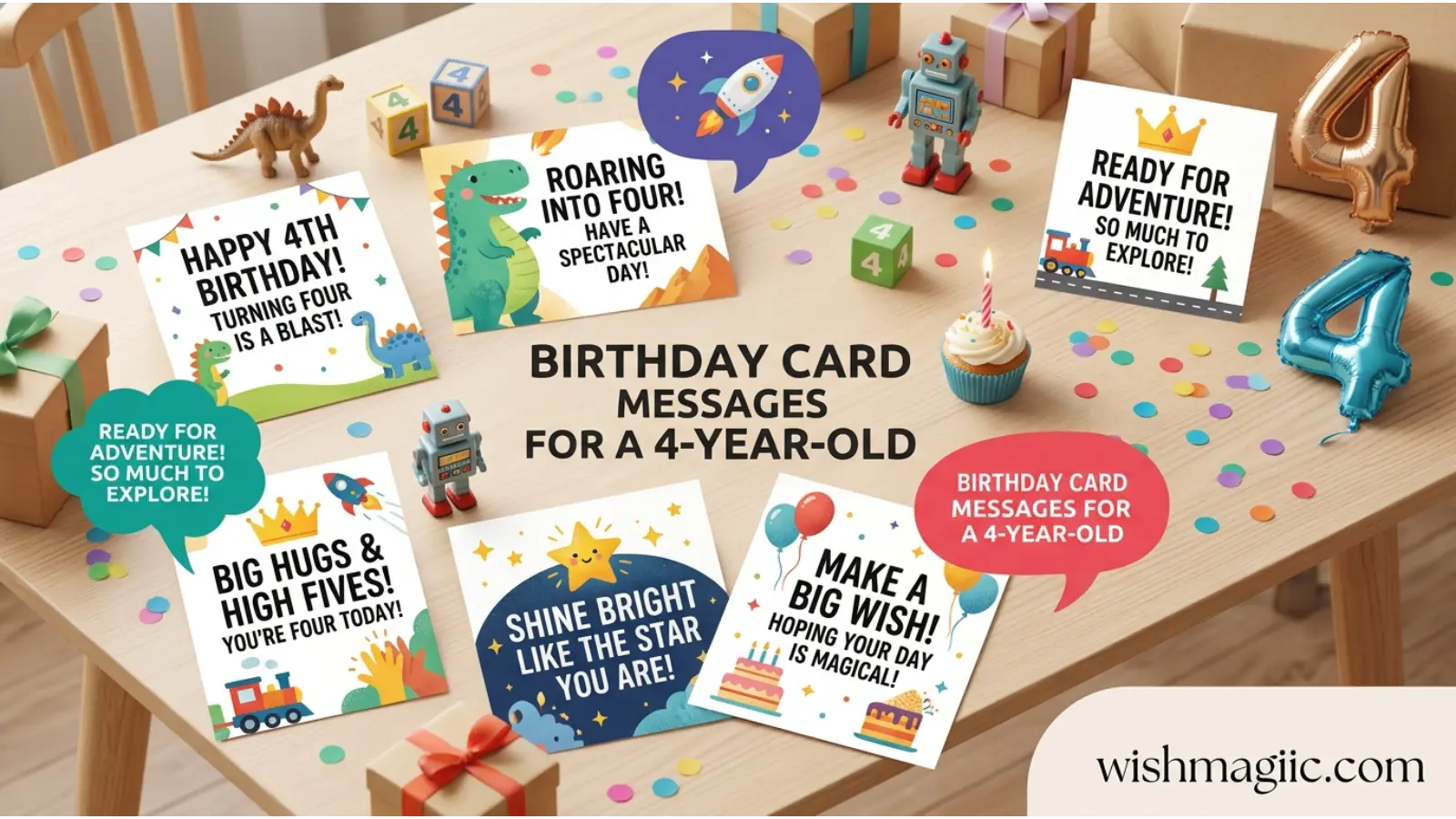 Birthday Card Messages for a 4-Year-Old
