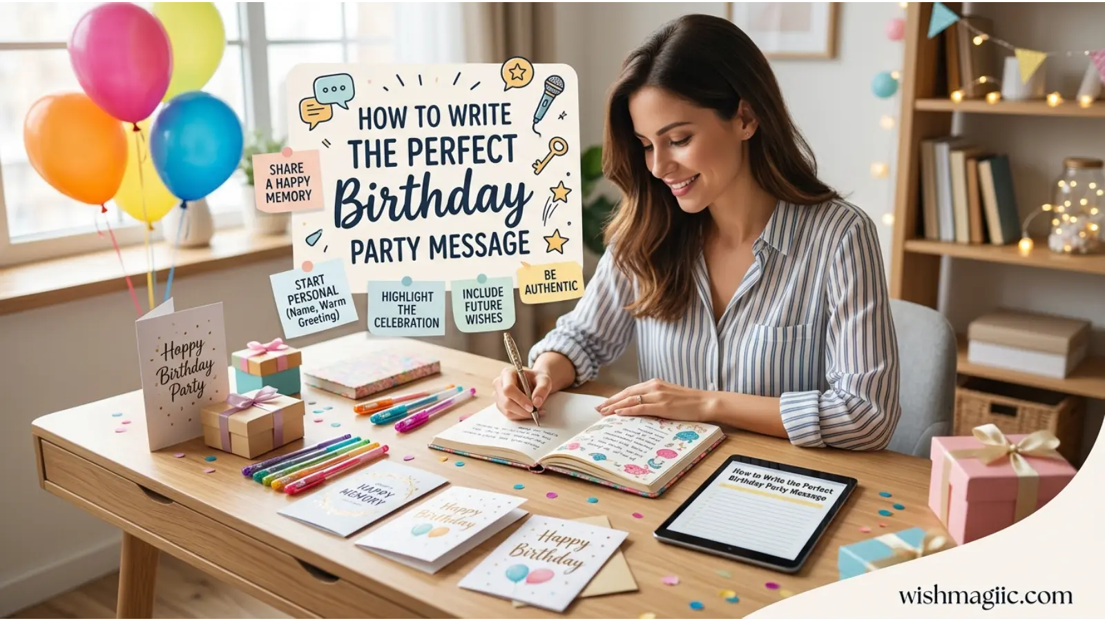 Perfect Birthday Party Message