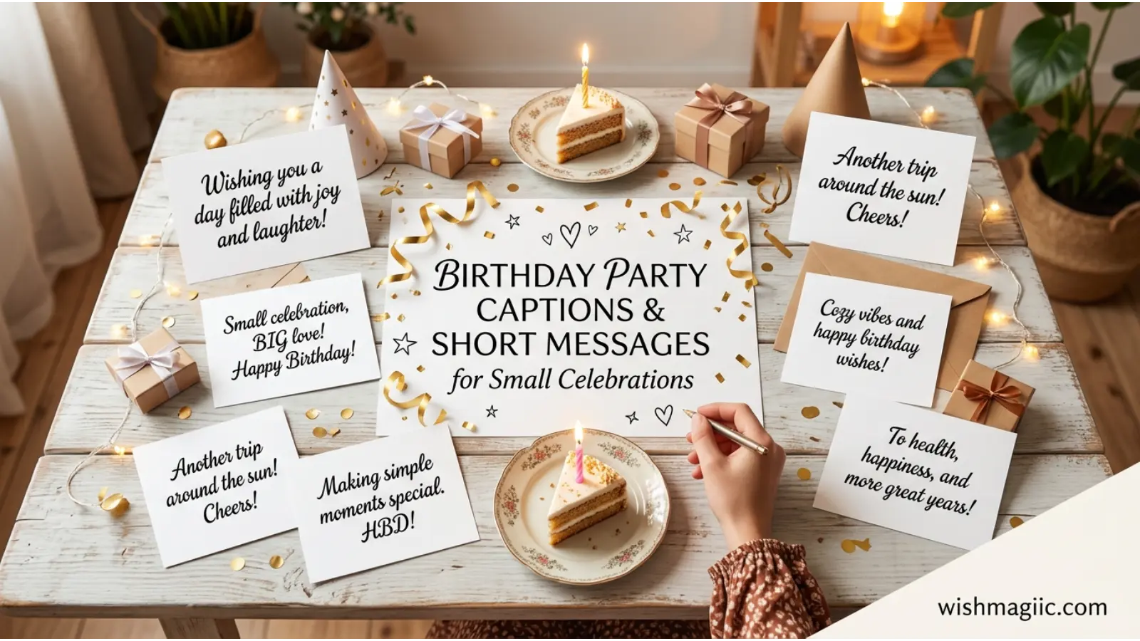 Birthday Party Captions and Short Messages