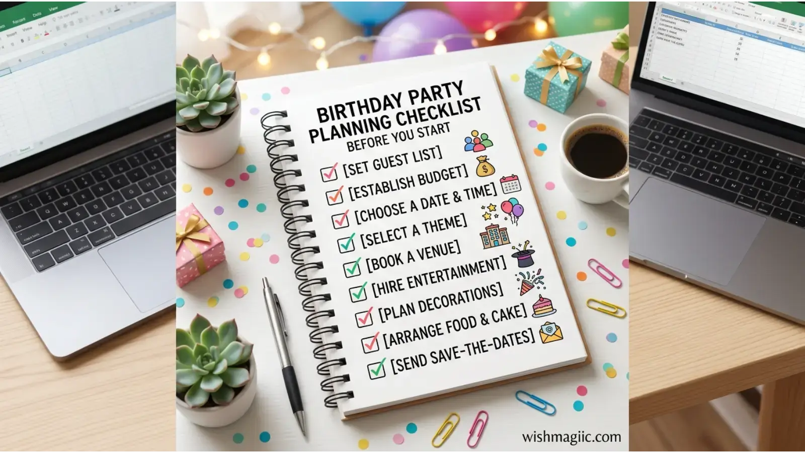 Birthday Party Planning Checklist