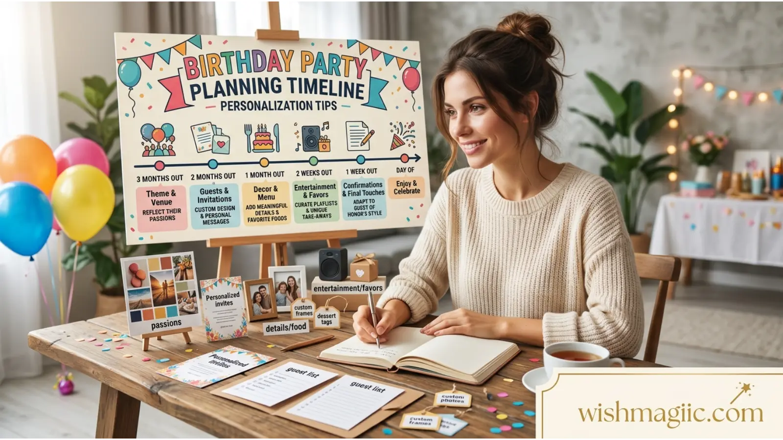 Birthday Party Planning Timeline