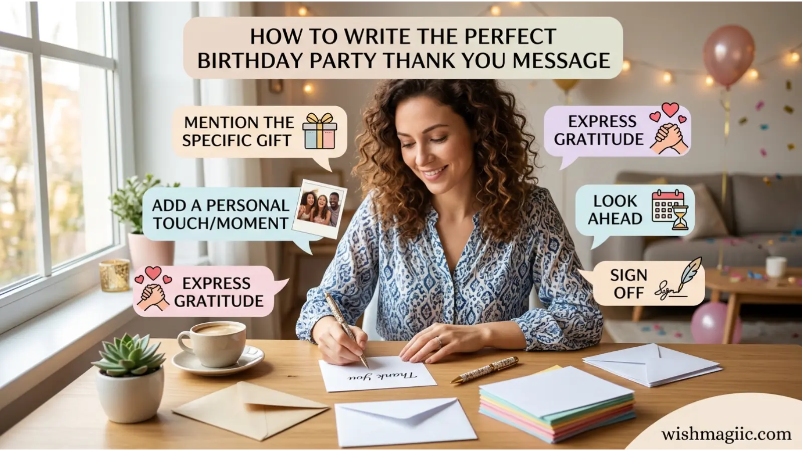Perfect Birthday Party Thank You Message