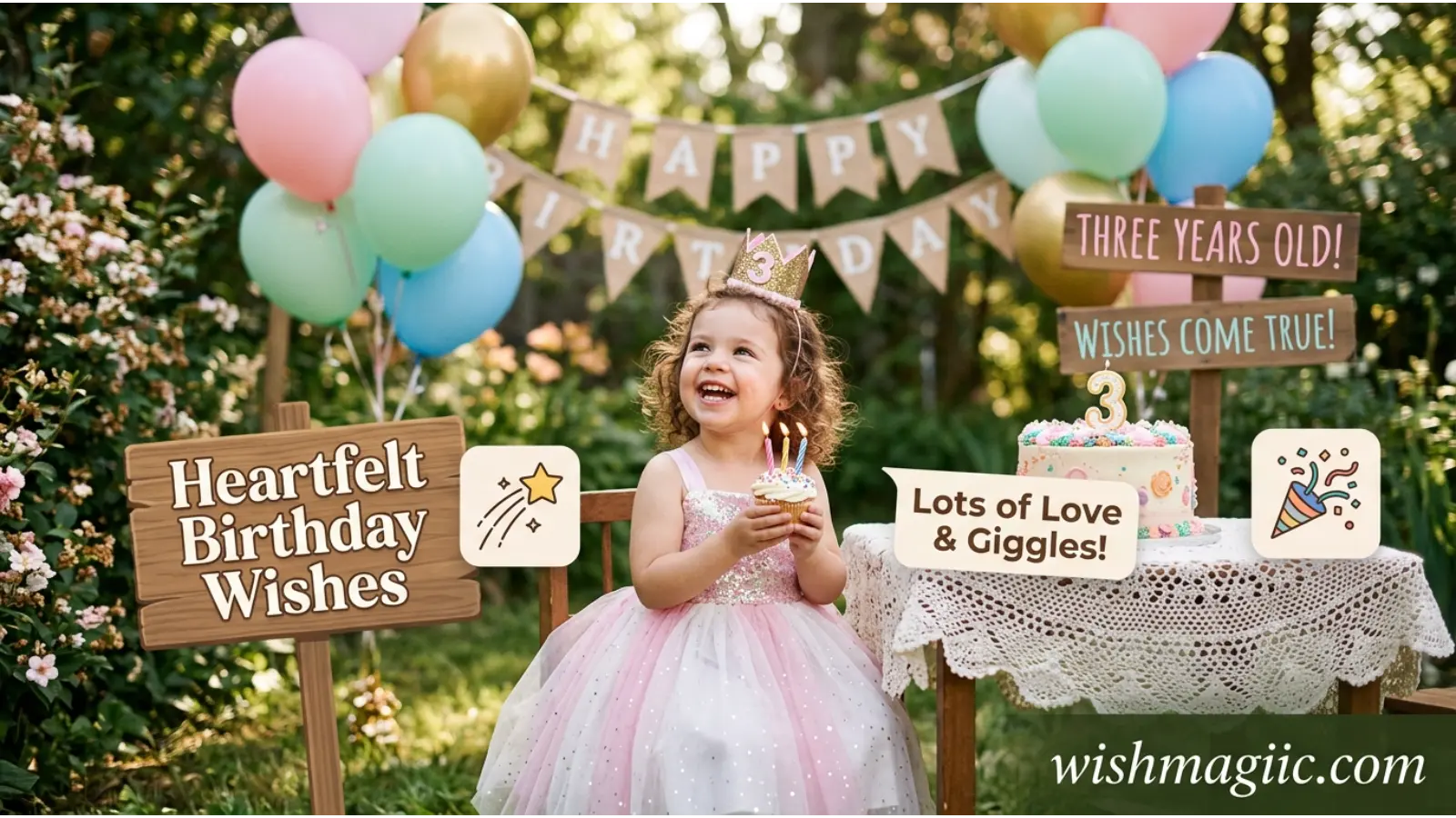 Birthday Wishes for a 3 Year Old Girl