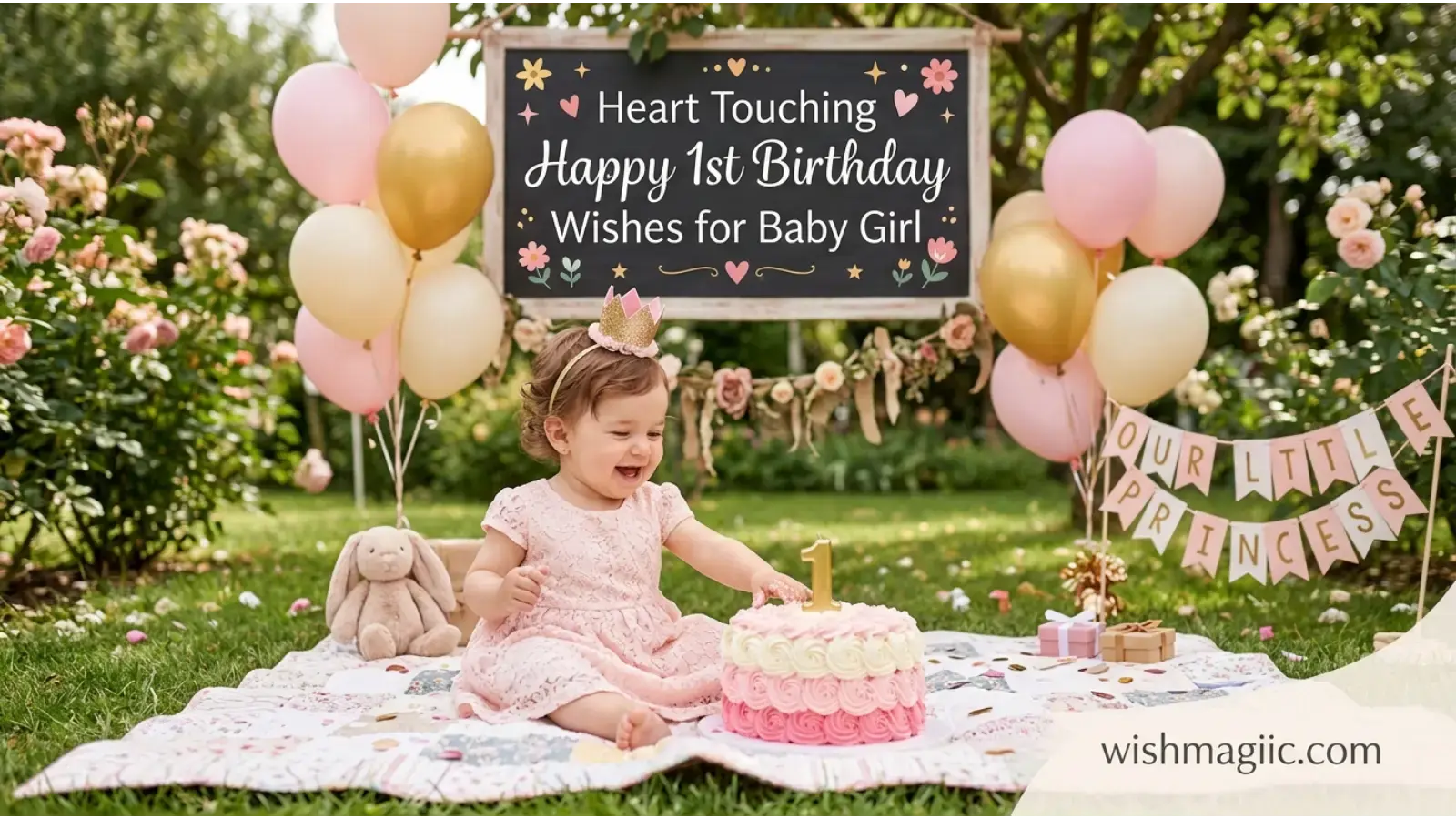 Happy 1st Birthday Wishes for Baby Girl