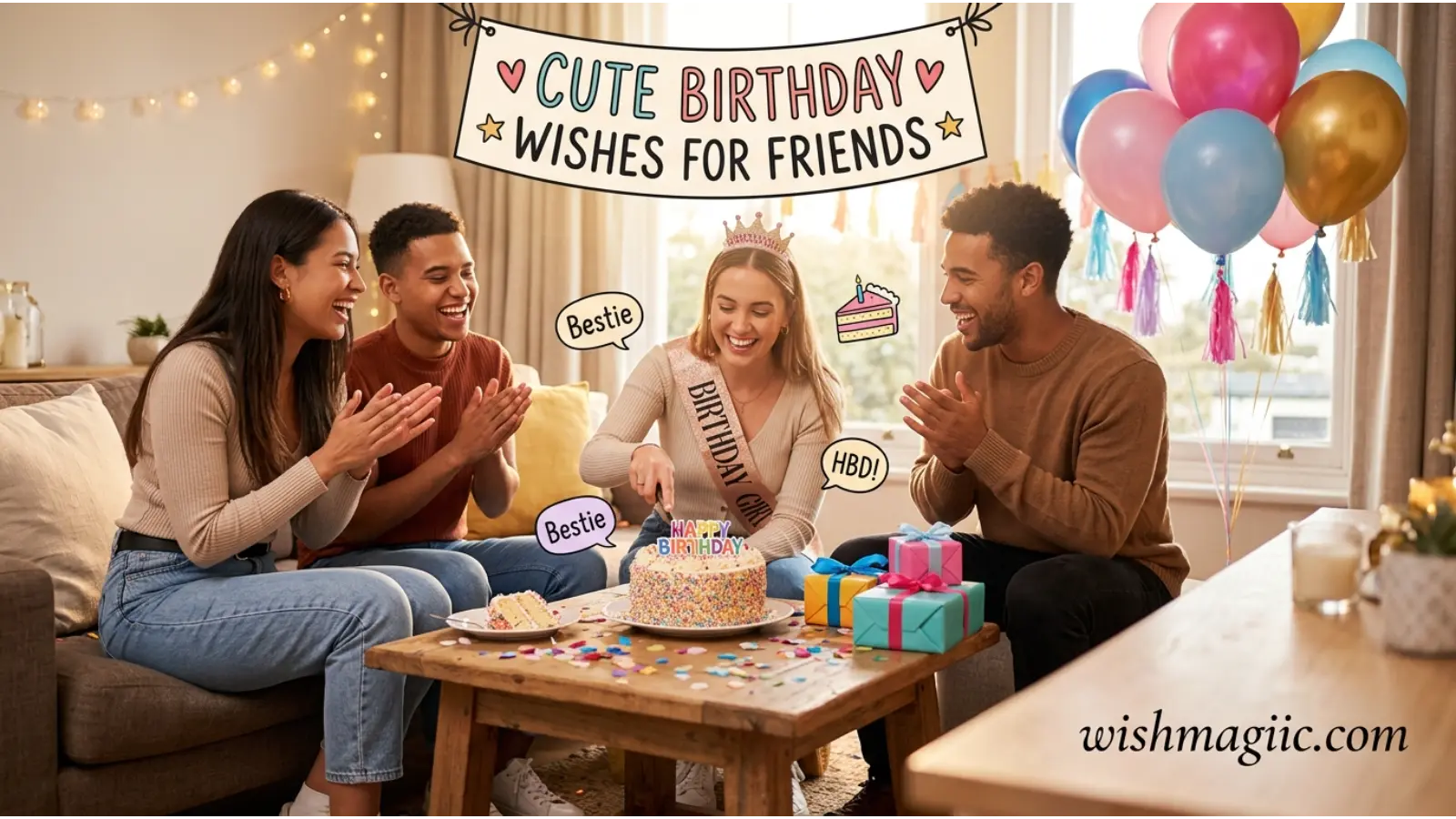 Cute Birthday Wishes for Friends