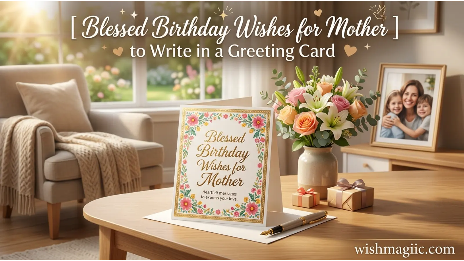 Blessed Birthday Wishes for Mother to Write in a Greeting Card