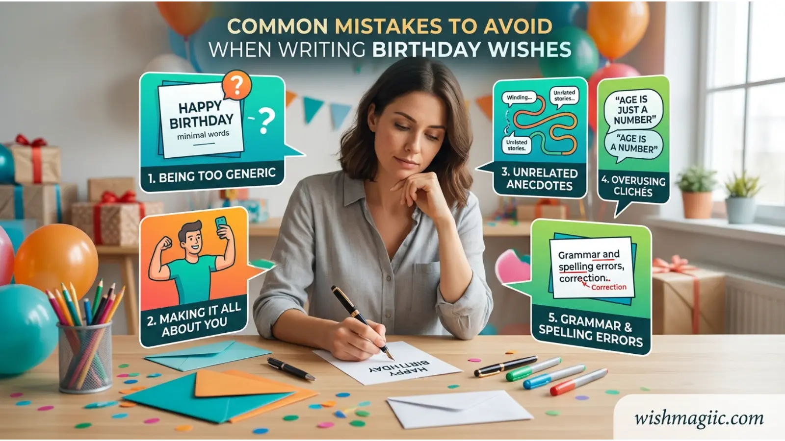Avoid When Writing Birthday Wishes