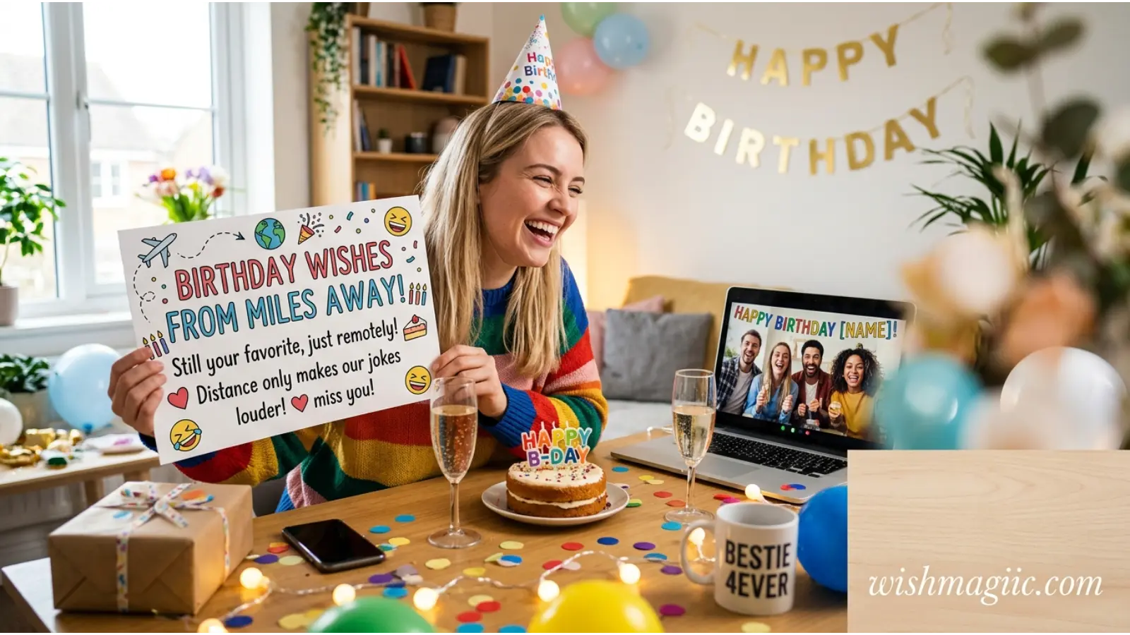 Funny Long Distance Birthday Wishes
