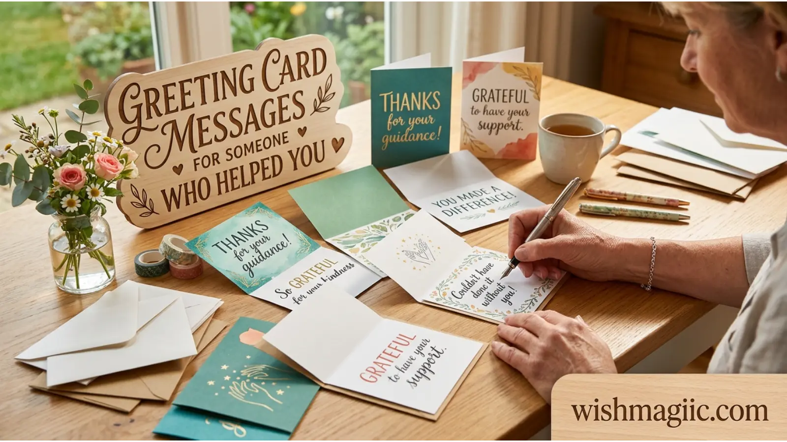 Greeting Card Messages for Someone Who Helped You