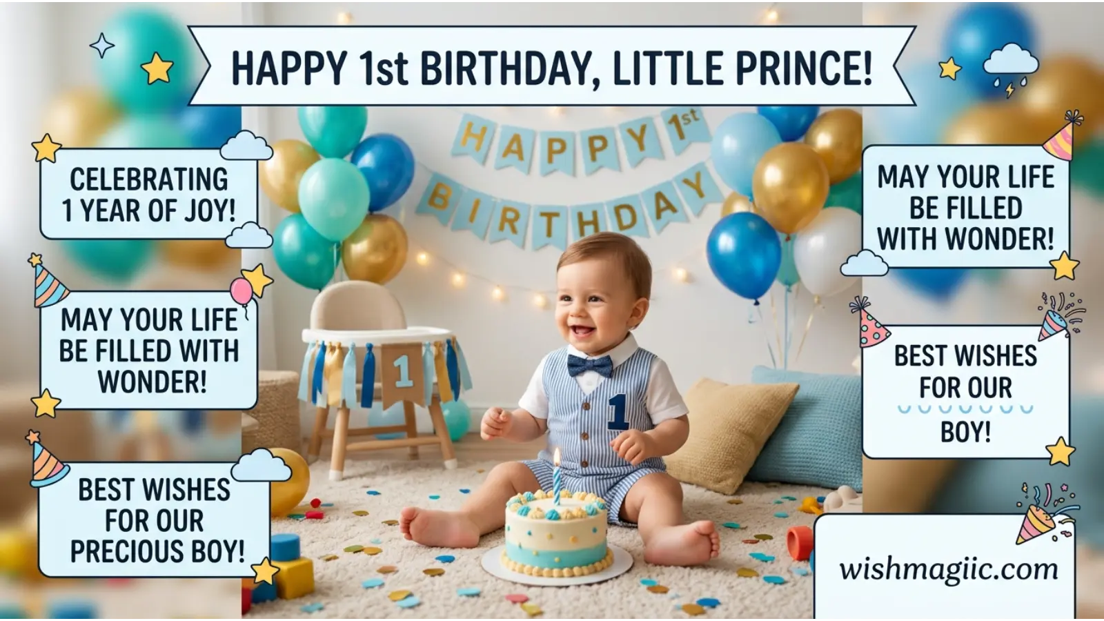 Birthday Wishes for Baby Boy for Social Media