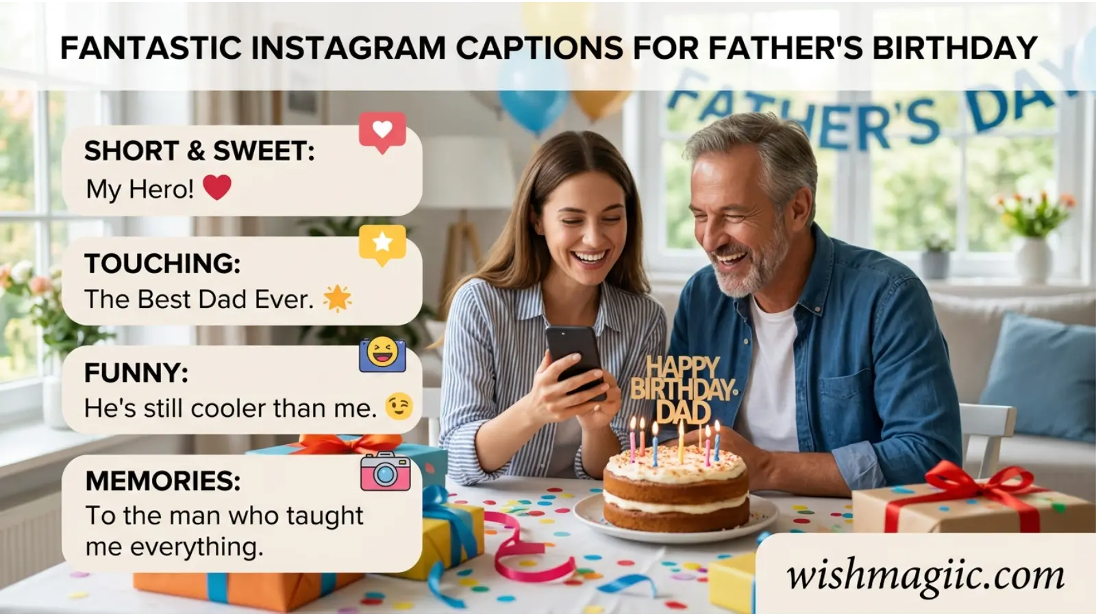 Instagram Captions for Father's Birthday