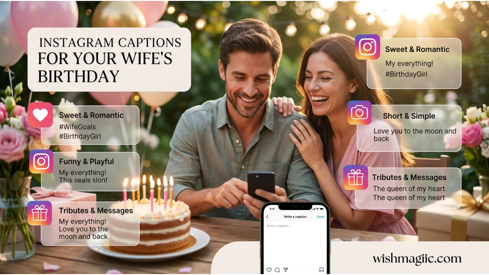 Instagram Captions for Your Wife's Birthday