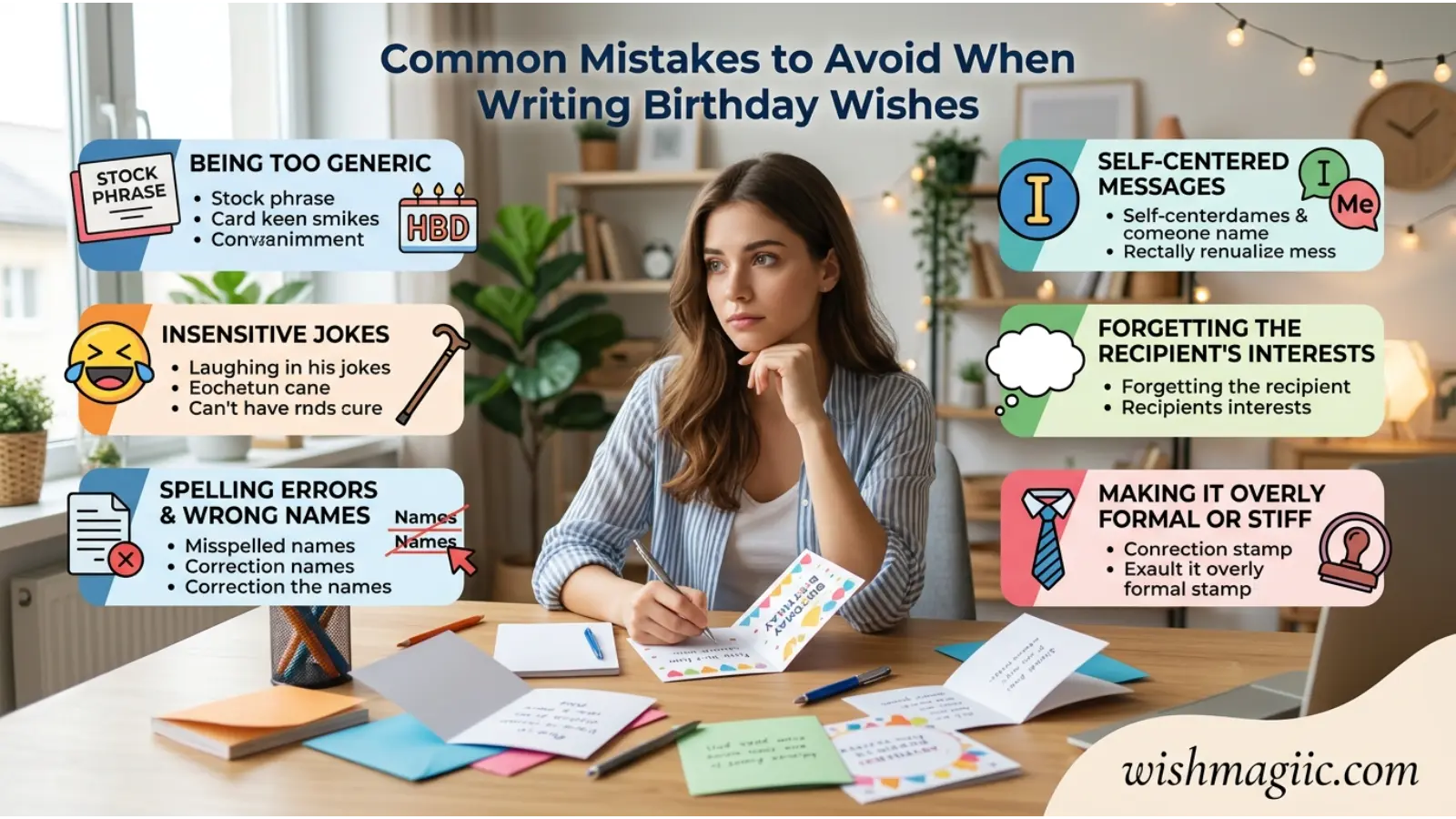 Common Mistakes to Avoid When Writing Birthday Wishes