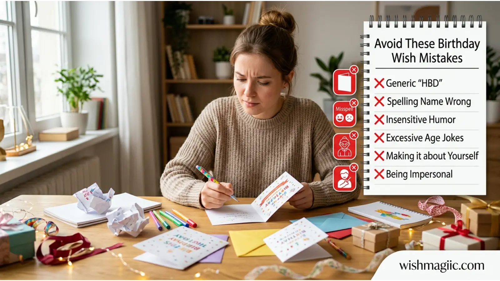 Avoid When Writing Birthday Wishes