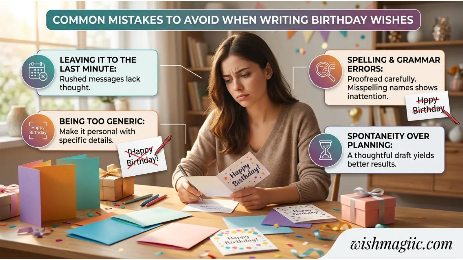  Avoid When Writing Birthday Wishes