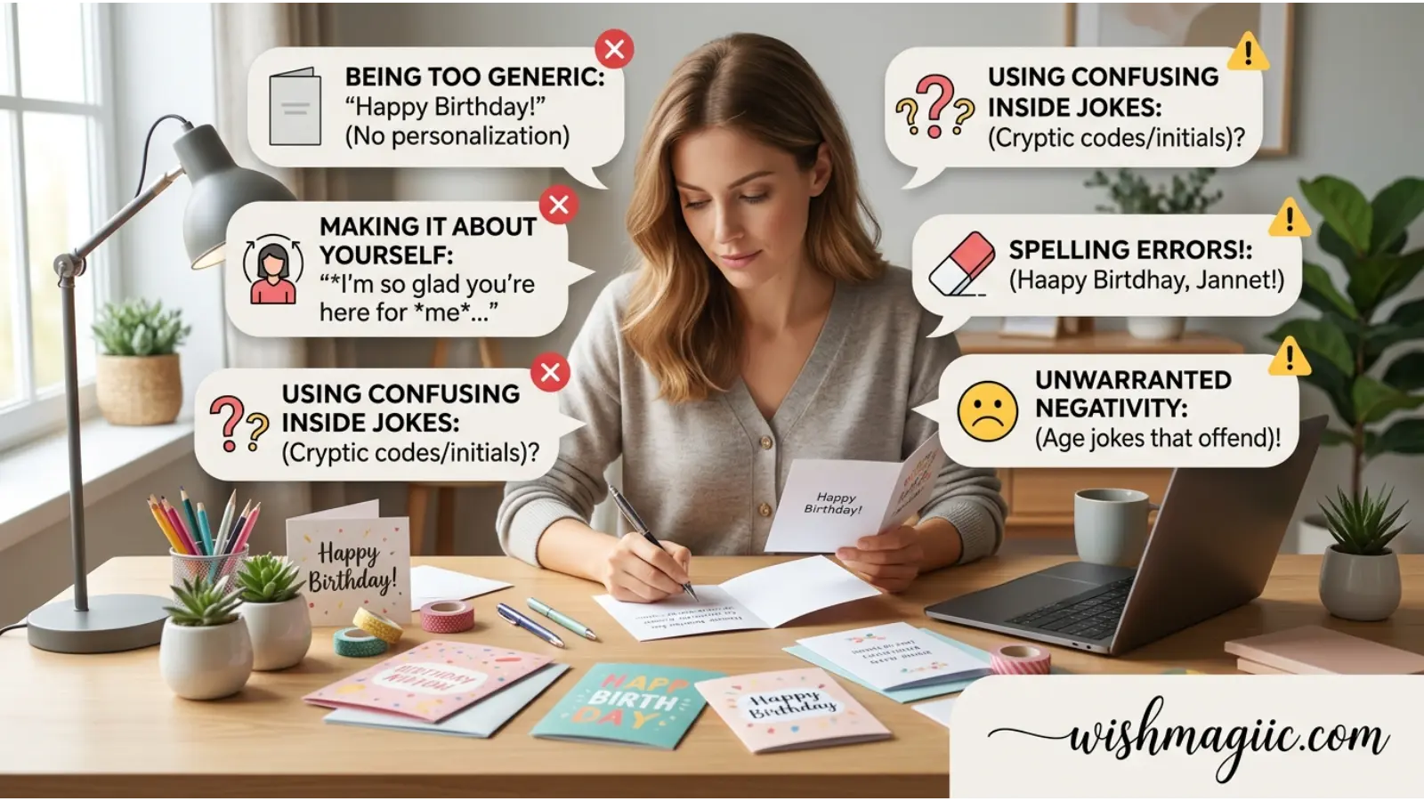 Avoid When Writing Birthday Wishes
