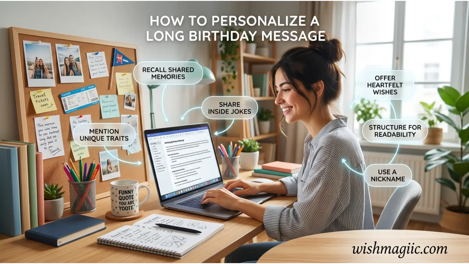 Personalize a Long Birthday Message