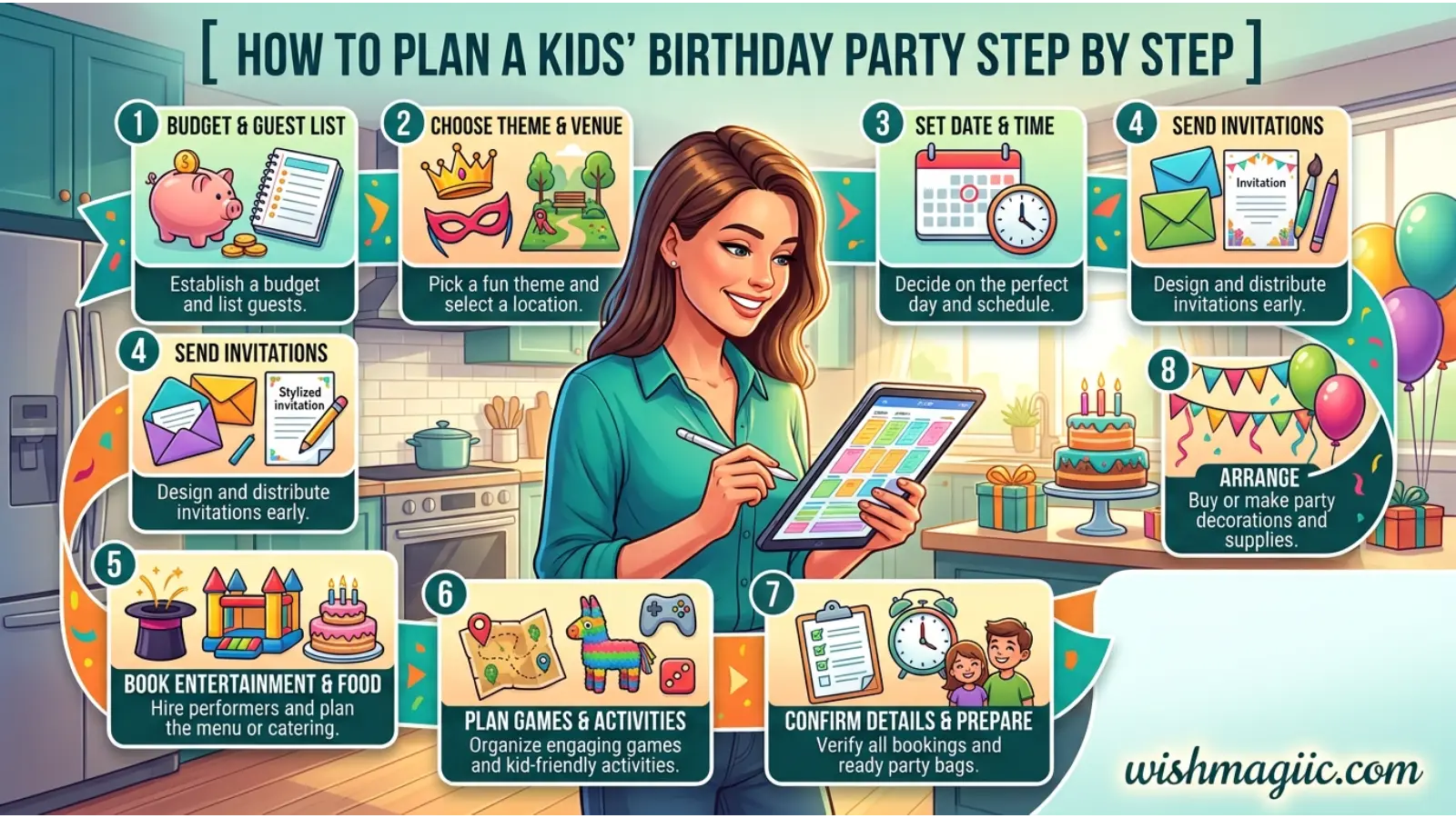 Kids Birthday Party Step by Step