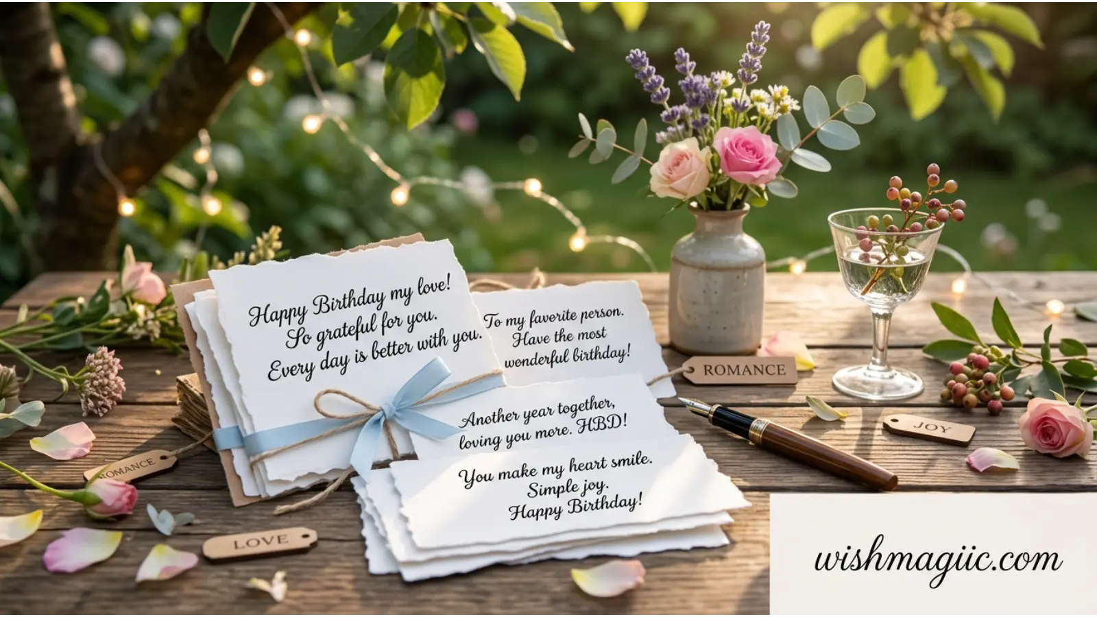 Romantic Yet Simple Birthday Notes