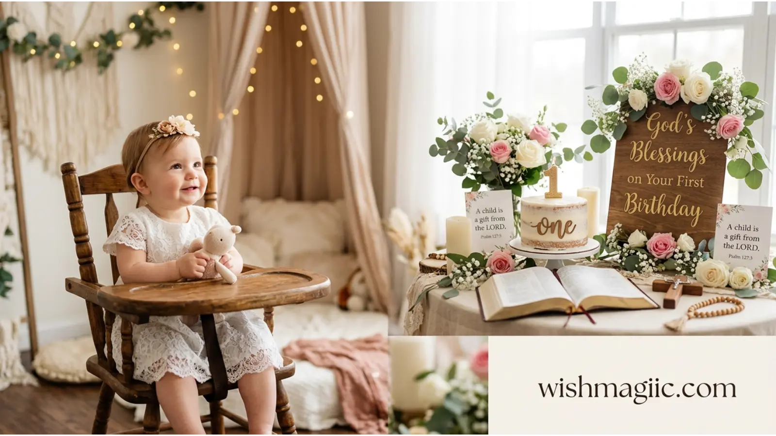 Religious 1st Birthday Blessings