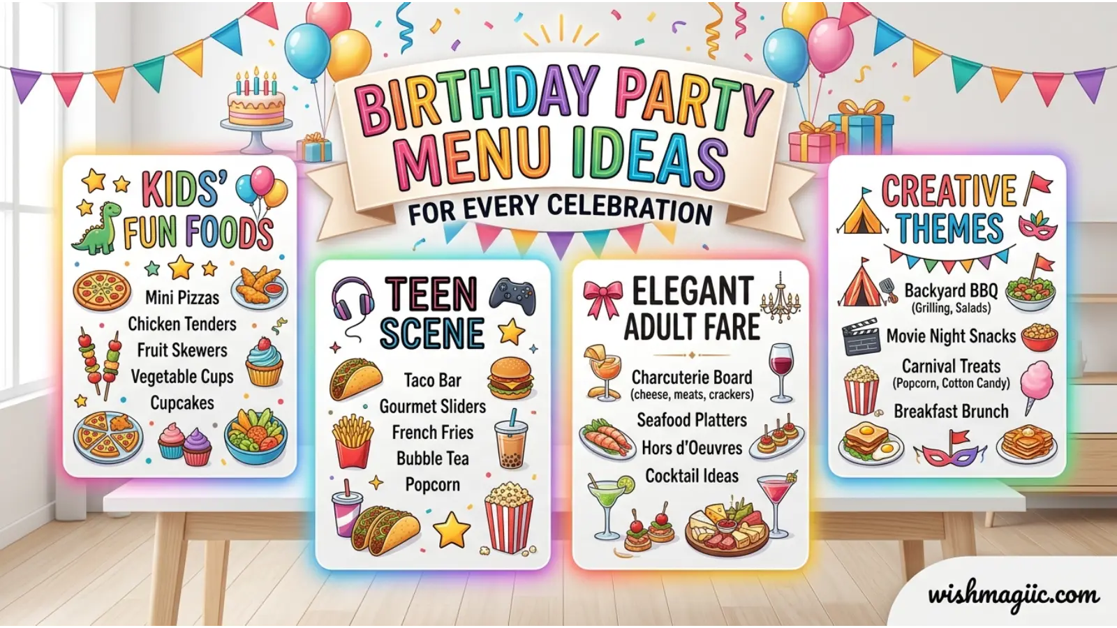 Birthday Party Menu Ideas