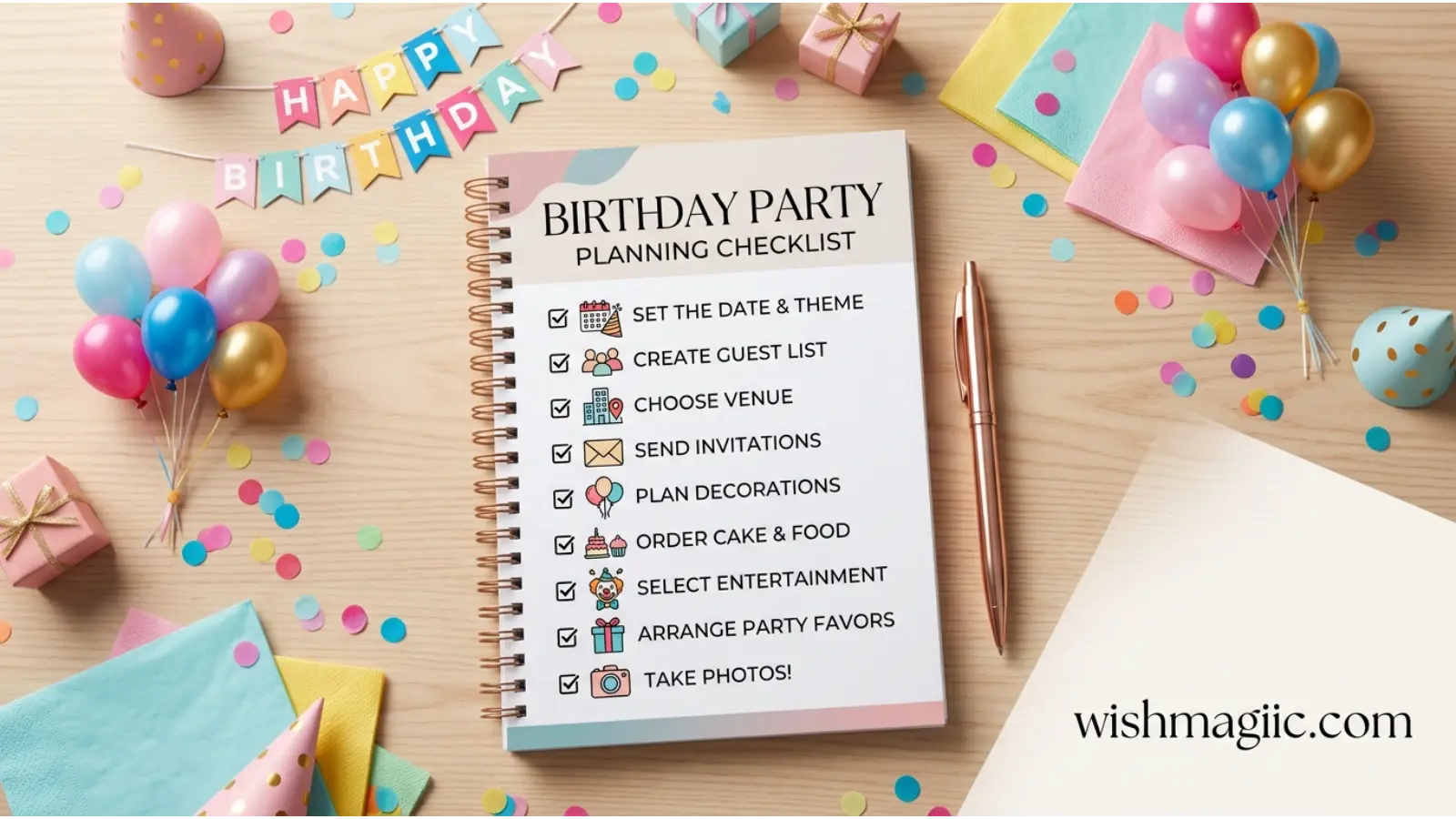 Birthday Party Planning Checklist