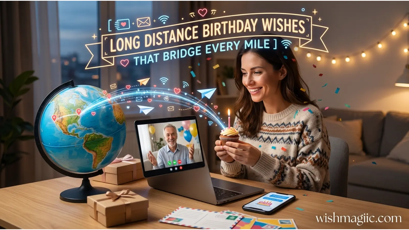 Long Distance Birthday Wishes