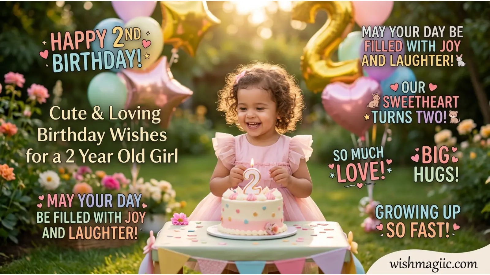 Birthday Wishes for a 2 Year Old Girl