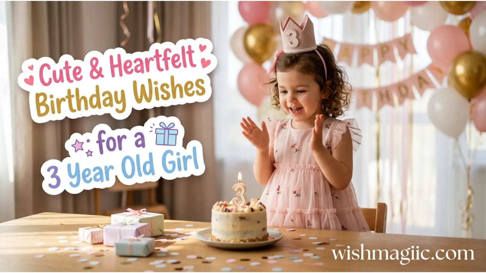 Birthday Wishes for a 3 Year Old Girl