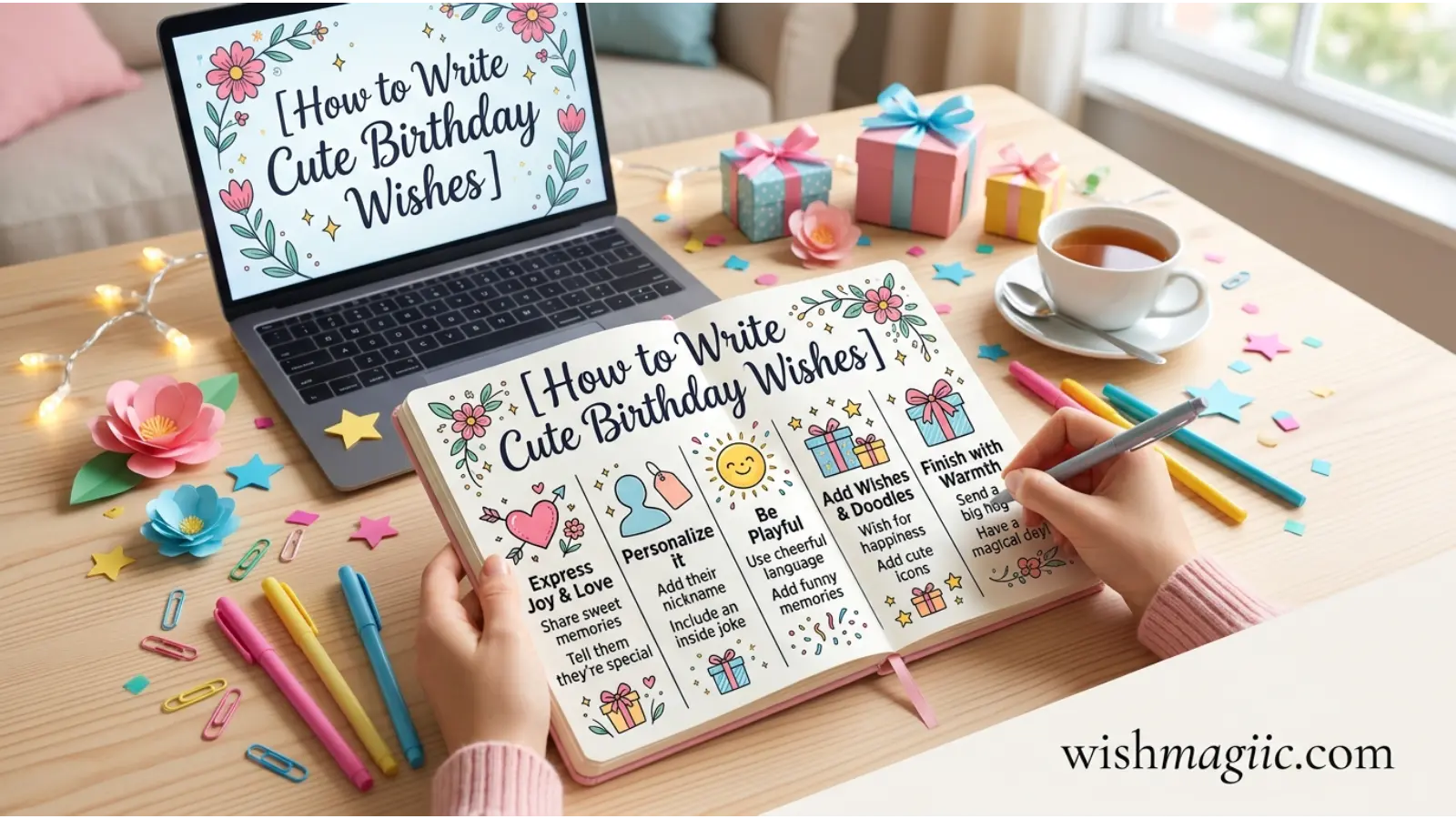 How to Write Cute Birthday Wishes