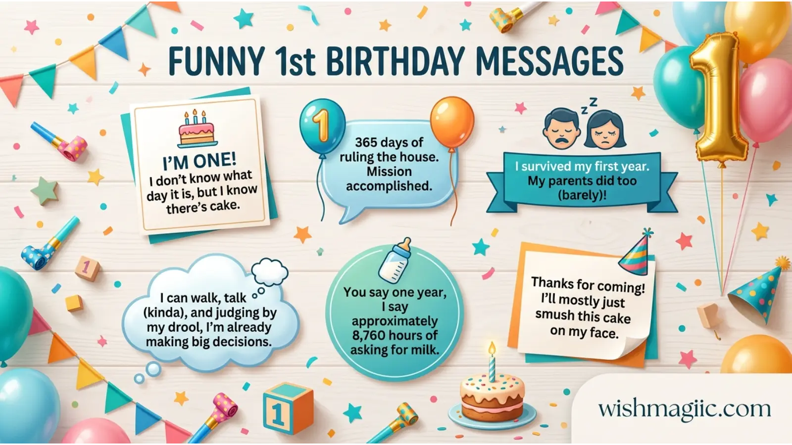 Funny 1st Birthday Messages