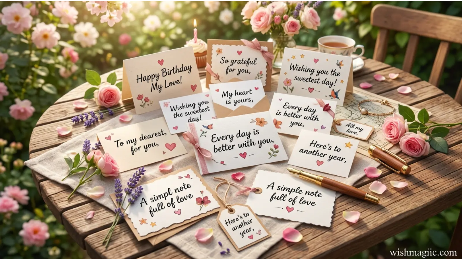 Romantic Yet Simple Birthday Notes